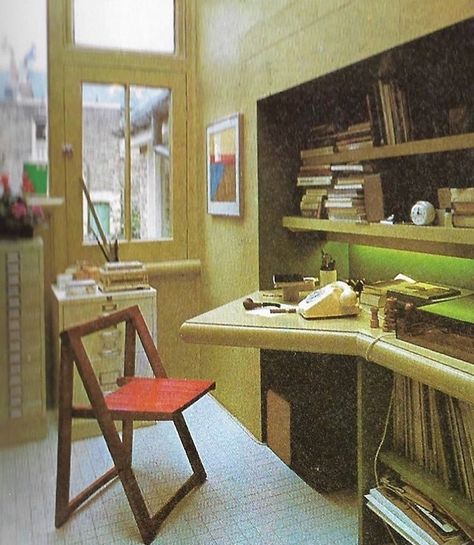 Terence Conran Interiors, Conran Interiors, Terrence Conran, Terence Conran, House Book, Study Office, Built Ins, Joinery, Corner Desk