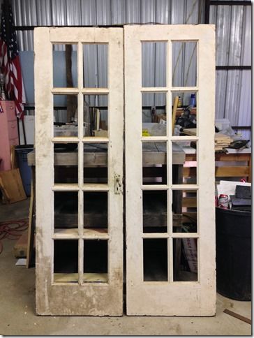 Old French Doors Repurposed, Vintage French Doors, Glass Pane Door, Door Repurposed, Old Window Panes, Old Door Projects, Double Closet Doors, Old French Doors, White French Doors