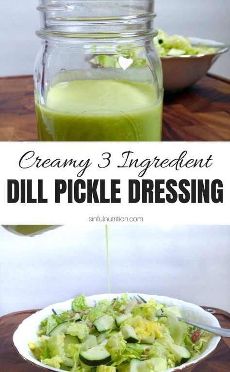 Dill Pickle Salad Dressing, Pickle Salad Dressing, Dill Pickle Dressing, Dill Pickle Salad, Pickle Juice Recipe, Pickle Dressing, Pickle Salad, Homemade Salad Dressing Healthy, Dill Pickle Recipe