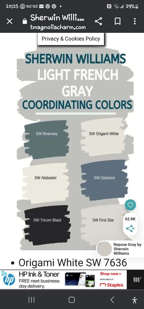 Sw First Star, First Star Sherwin Williams, Origami White, City Loft, Repose Gray, French Grey, Ink Toner, One Star, Coordinating Colors