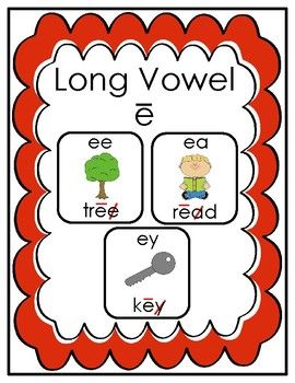 Long E Words, Educational Toddler Activities, Writing Sentences, Long Vowel Words, Word Sort, Long Vowel Sounds, Abc Phonics, Phonemic Awareness Activities, Long E