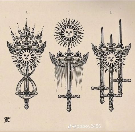 Engraving Art Ideas, Medieval Symbols, Gothic Tattoos, Woodcut Tattoo, Traditional Tattoo Inspiration, Nouveau Tattoo, Engraving Tattoo, Medieval Tattoo, Gothic Tattoo