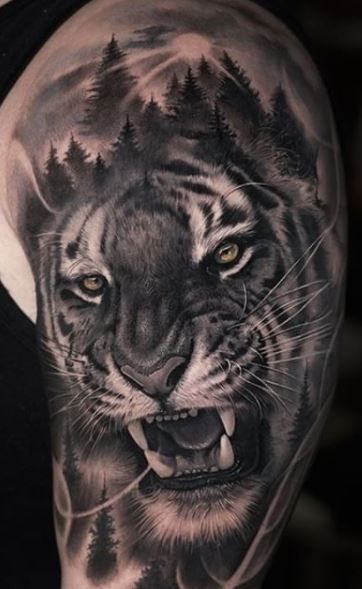 Arm Tattoos for Men: 25 Cool Ideas Worth Considering - Tattoo Me Now Tato Karma, Tato Minimal Hand, Minimal Tato, Tato Men, Hand Tato, Simple Tato, Mens Tiger Tattoo, Tato Mandala, Cover Up Tattoos For Men