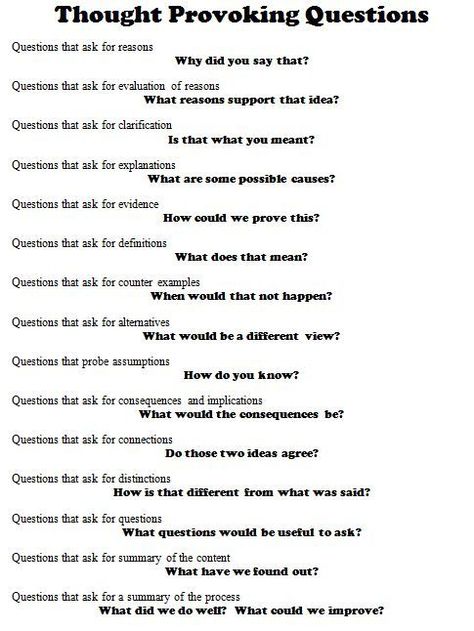 Thought Provoking Questions (word doc Learning Philosophy, Learning Hacks, Thought Provoking Questions, Motivational Interviewing, Teaching Posters, Counseling Activities, Counseling Resources, School Counseling, Ig Stories