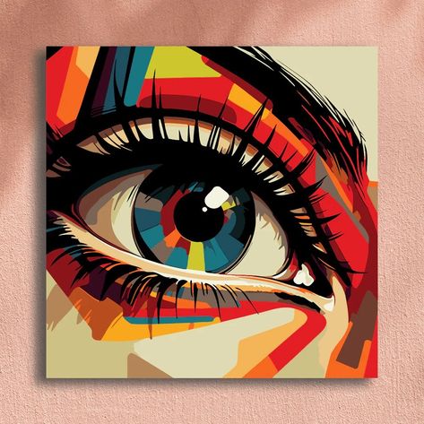 Wpap Art, Simple Painting, Art Painting Gallery, Eye Painting, Pop Art Painting, Magical World, Book Art Drawings, Eye Art, Art Drawings Simple