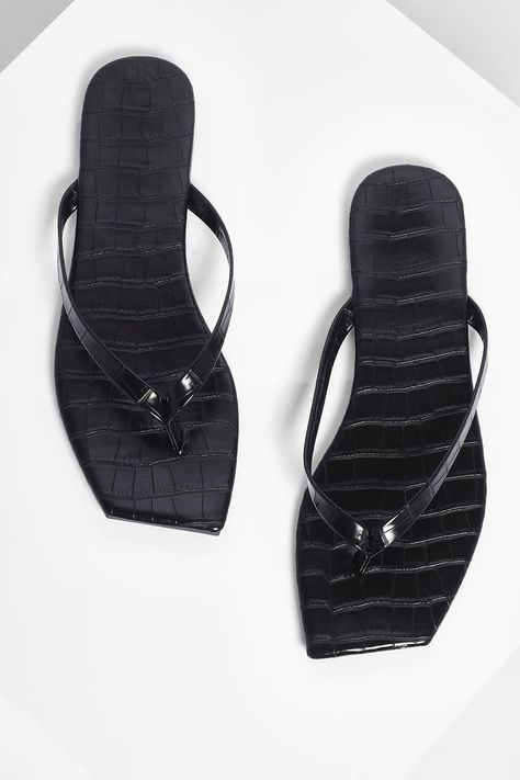 Croc Square Toe Flip Flops #sponsored, , #Paid, #sponsored, #Square, #Flops, #Flip, #Croc Black Leather Flip Flops, Heeled Flip Flops, Black Flip Flops, Keeping It Simple, Leather Flip Flops, Jelly Sandals, Black Wedges, High Life, Latest Shoes