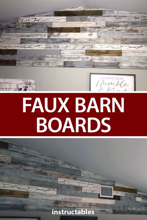 Diy Home Decor Wood, Decorative Accent Wall, Dog Ear Fence, Wall Boards, Barn Boards, Cracked Paint, Rustic Woodworking, Home Decor Wood, Pressure Treated Wood