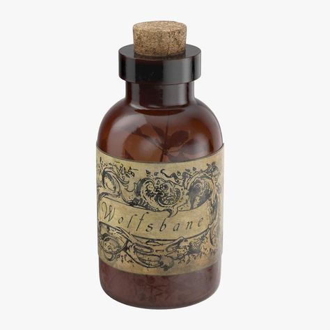 Potion Ingredient Jar - Wolfsbane 3D Model #AD ,#Ingredient#Potion#Jar#Model Dark Academia Png, Halloween Camping, Seni Vintage, Theme Harry Potter, Witch Halloween Costume, Png Aesthetic, Witch Outfit, Png Icons, Potion Bottle