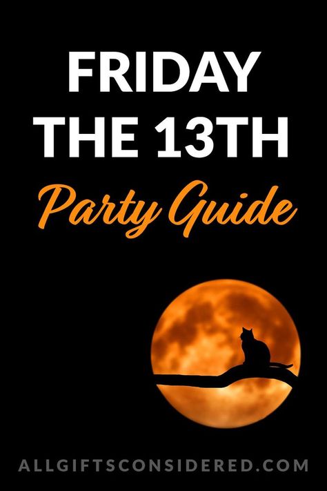 13th Party Ideas, Party Ideas For Birthday, Friday The 13th Party Ideas, Friday The 13th Party, Friday The 13th Superstitions, Friday The 13th Games, Progressive Dinner, Christmas Cocktail Party, 13th Birthday Parties