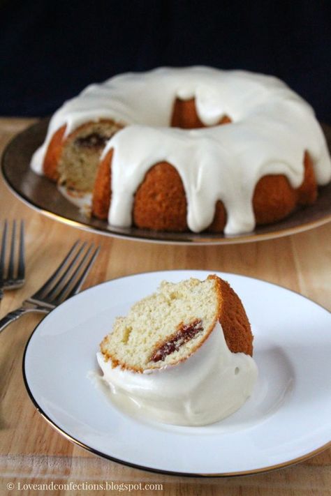 Guava and Cream Cheese Bundt Cake #BundtBakers Guava Desserts, Trend Cake, Guava And Cream Cheese, Guava Cake, Cream Cheese Bundt Cake, Guava Recipes, Bundt Cake Recipe, Cream Cheese Pound Cake, Delicious Cake Recipes