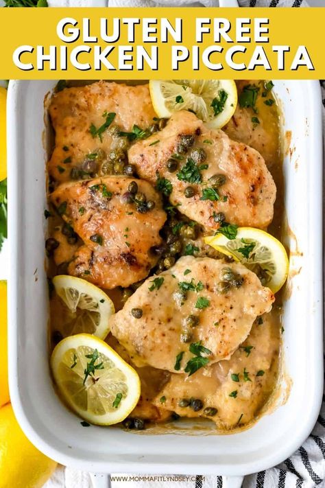 Gluten Free Chicken Breast Recipes, Healthy Lemon Chicken Recipe, Chicken Piccata Easy, Healthy Lemon Chicken, Keto And Gluten Free, Lemon Chicken Piccata, Time Saving Tips, Piccata Recipe, Gluten Free Chicken Recipes