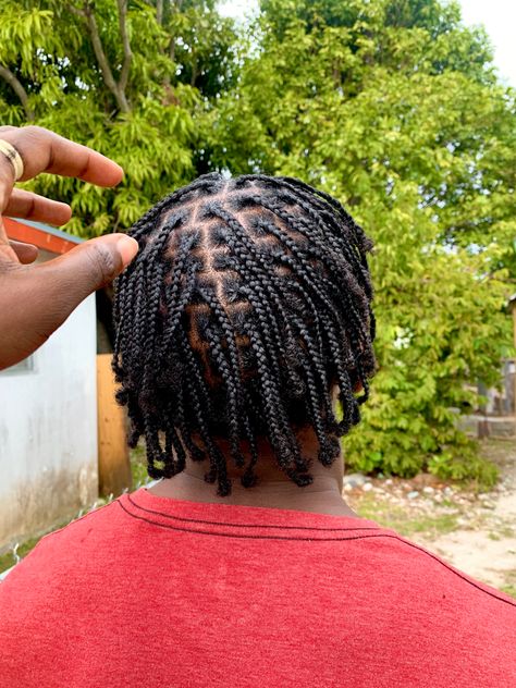 Men’s Braids Plaits, Small Men Braids, Men Small Box Braids, Box Plaits Men, Black Man Single Braids, Single Braids For Men Short Hair, Men’s Braids Singles, Individuals Braids For Men, Mens Box Braids Short