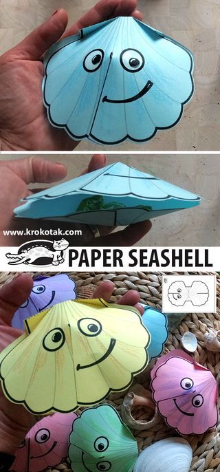 PAPER SEASHELL Shell Crafts For Preschoolers, Breaker Rock Beach Vbs 2024 Recreation Games, Sea Shell Template, Seashell Crafts Preschool, Scuba Crafts For Kids, Ocean Printables Free, Beach Themed Activities For Kids, Seashell Template, Seashell Crafts For Kids