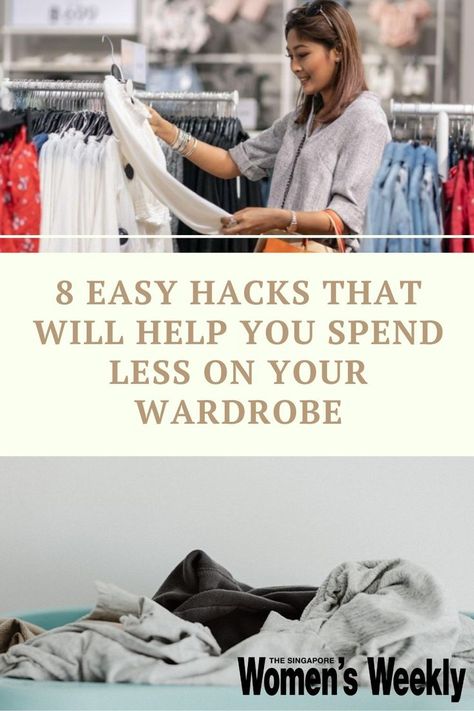 If you’re looking to really save money, then don’t shop at all. But hey, we’re only human, and we love clothes. Who doesn’t feel they need a wardrobe revamp every now and then? Find out more. #lifehacks #shoppinghacks #budgetshopping Wardrobe Revamp, Easy Hacks, Budget Shopping, Now And Then, Simple Tricks, Shopping Hacks, Saving Money, Save Money, You Can Do