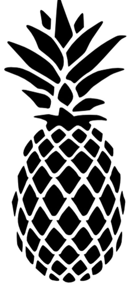 Diy Pineapple Decor, Pineapple Painting, Diy Pineapple, Adhesive Stencils, Pineapple Decor, Stencil Design, Stencil Crafts, Types Of Painting, Home Decor Paintings