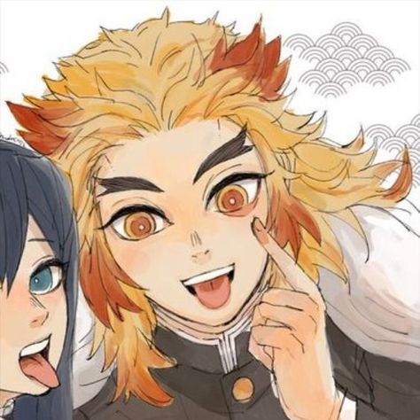 Kimetsu No Yaiba Rengoku Kyojuro, Match 3, Cute Profile Pictures, Kimetsu No Yaiba, Matching Pfp, Anime Demon, Matching Icons, Anime Chibi, Demon Slayer