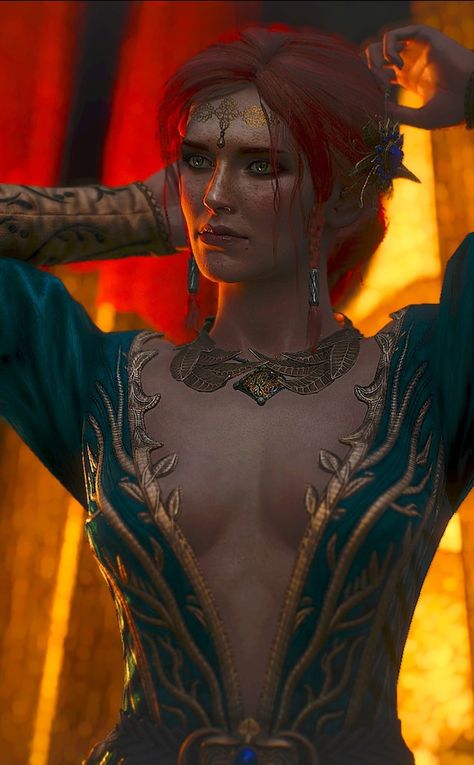 Triss Merigold Witcher 3, Witcher Triss, The Witcher Wild Hunt, Triss Merigold, The Witcher Geralt, Head Games, Witcher Art, Yennefer Of Vengerberg, Witcher 3 Wild Hunt