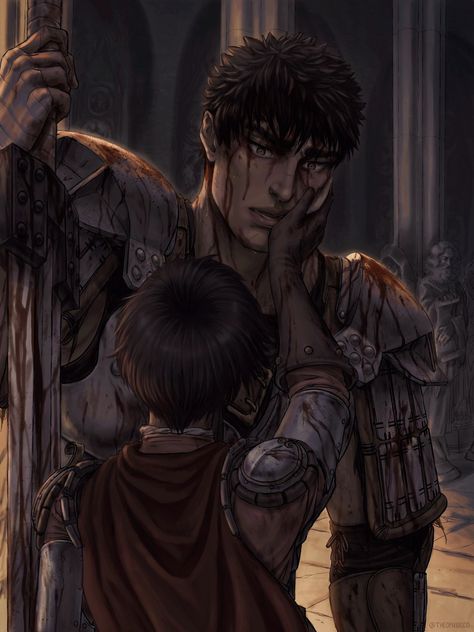 Guts Berserk Fanart, Guts And Casca Wallpaper, Guts X Casca Berserk, Guts Art, Guts And Casca, Berserk Fanart, Guts Casca, Casca Berserk, Berserk Anime 1997