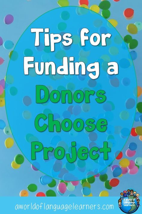 Read about tips on funding a Donors Choose project. Get new materials for your public school classroom.  #donorschoose #backtoschool #bts #esl #esol #teachers #teaching #grants Donors Choose Ideas, Donors Choose Projects, Grants For Teachers, School Magic, School Grants, Organized Teacher, Future Teacher, Upper Elementary Classroom, School Technology