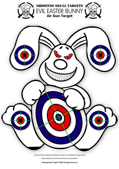 Shooting Target Ideas, Evil Easter Bunny, Target Printable, Targets For Shooting, Paper Shooting Targets, Paper Targets, 3d Printer Kit, Nerf Birthday Party, Art Certificate