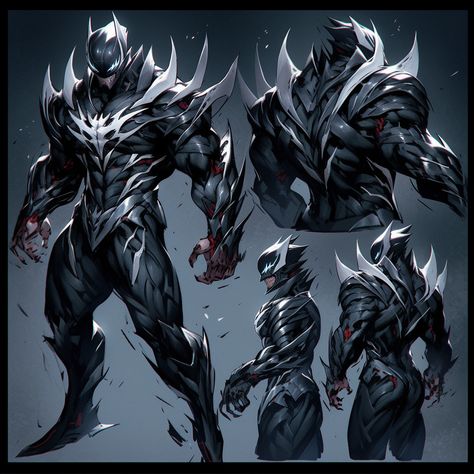 Venom Armor, Symbiote Armor, Crimson Dawn, Dark Souls Artwork, Symbiotes Marvel, Horror Artwork, Spiderman Artwork, Design Photoshop, Marvel Comic Universe