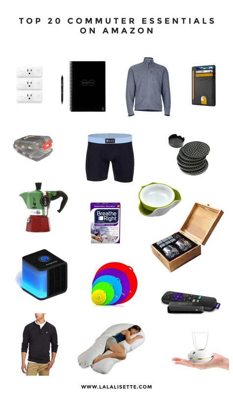 The top 20 commuter essentials on Amazon. Perfect for those who constantly travel for work and need a little comfort away from home. Work Commuter Essentials, Commuter Essentials, College Commuter, Europe Summer Outfits, Travel For Work, Travel Fashion Winter, Whiskey Set, Silicone Food Covers, Travel Outfit Summer