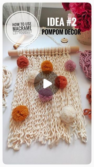 Pompom Decor, Simple Macrame, Modern Macrame, Macrame Decor, Handmade Macrame, Macrame Tutorial, Do You Like It, Doesn't Matter, Macrame Patterns