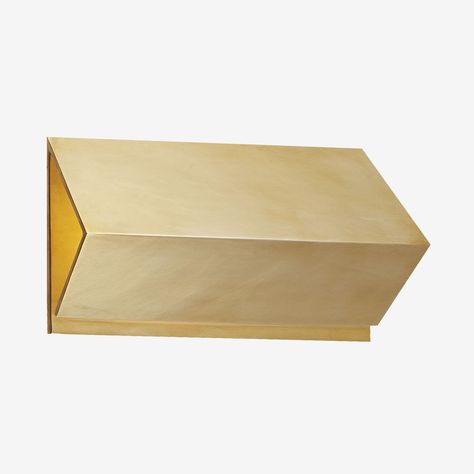 ESKER SMALL TRIANGLE SCONCE Luxury Wall Sconces, Lighting For Home, Light Switches And Sockets, Triangle Wall, Most Luxurious Hotels, Modern Lighting Design, Cool Lamps, Lighting Design Interior, Kelly Wearstler