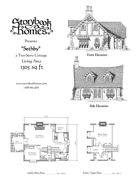 'Sethby' houseplan via Storybook Homes Thatched Cottage Floor Plans, English Cottage Plans, Storybook Cottage House Plans, Storybook Homes Plans, Storybook House Plan, English Cottage House Plans, Vacation House Plans, Storybook House, Tudor Cottage