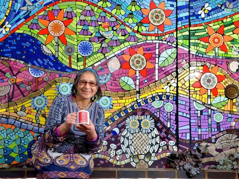 Welcome to the colourful world of mosaic artist Caroline Jariwala. School Mosaic Mural, Mango Mosaics, Dragonfly Mosaic, Mosaic Tutorial, Mosaic Studio, Bible Camp, Mosaic Mural, Wall Murals Diy, Tile Mosaics