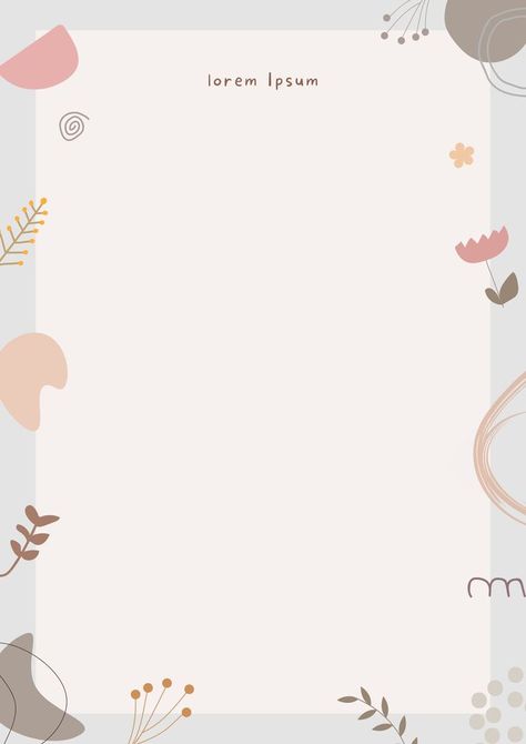 Canva Template Beige Pastel Abstract Illustration Page Border Border Design Aesthetic Pastel, Border Design Aesthetic, Simple Background Design, Artsy Background, Border Templates, Pastel Abstract, Frame Border Design, Page Borders Design, Pink Wallpaper Backgrounds