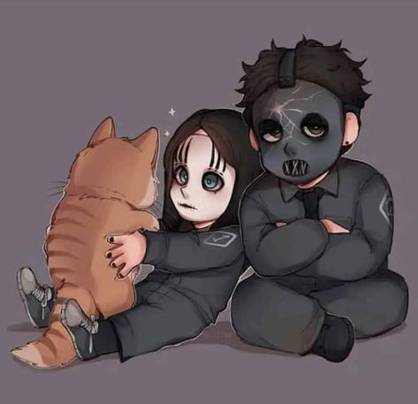 Slipknot Corey Taylor, Mick Thomson, Cute Fanart, Metal Drawing, Joey Jordison, Paul Gray, Emo Love, Scene Kids, Band Memes