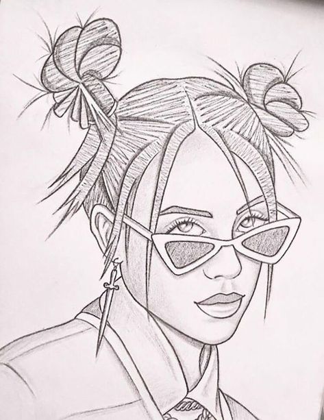 Billi Eilish Sketches, Billi Eilish Drawings, Anime Billie Eilish, Billie Elish Drawing Sketch, Billie Eilish Art Painting, Billie Eilish Dessin, Billie Eilish Drawing Ideas, How To Draw Billie Eilish, Drawing Ideas Billie Eilish