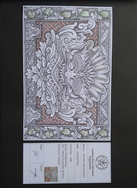 Ornamen Bali, Balinese Art, Vase Project, Zentangle Animals, Folk Culture, Indonesian Art, Carving Designs, Birds Tattoo, Art Inspiration Painting