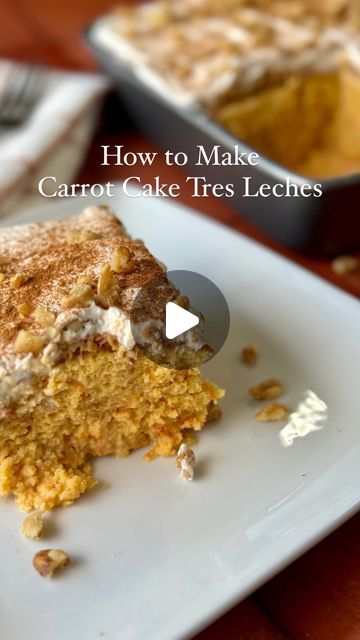 Jeromy Marcano | Latin Food & Cocktails 🍸 on Instagram: "LLEGAMOS A LOS 26! 🥳 🎉 So of course I had to whip out my two favorite cakes, let’s make a Carrot Cake Tres Leches 🎂

This Carrot Cake Tres Leches is super moist, fluffy, and packed with the classic carrot cake spices 😋

I want to also take some time and say THANK YOU to each and every one of you that supports me on a daily basis and push me to become better. Yo sé que esto es solo el comienzo de muchas cosas lindas. Mad love always! 🤎🫂

Like always, full recipe description found on TropiBites.com 🌴

Buen provecho! 

—————————
#tropibites #carrotcake #carrotcakerecipe #tresleches #carrotcaketresleches #latinfoodblogger #comidapuertorriqueña" Carrot Cake Tres Leches, Cake Tres Leches, Classic Carrot Cake, Carrot Spice Cake, Mad Love, Carrot Cake Recipe, Become Better, Tres Leches, Latin Food