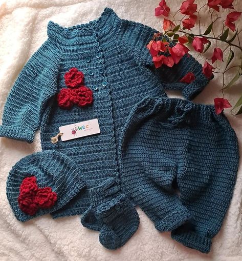 - Hand-crocheted coat set | Available only on pre-orders🥀 Available sizes are newborn - 2 years . - STARTING PRICE IS PKR 4050/- 🥀 🥀Colors can be customized according to your choice 🥀Place your orders on our website (link in bio) 🥀For order related queries, Dm or Whatsapp 👉 03001003448 #swoc #handmade Winter Basics, Coat Set, Website Link, Hand Crochet, The Winter, Get Ready, Order Now, Link In Bio, Canning