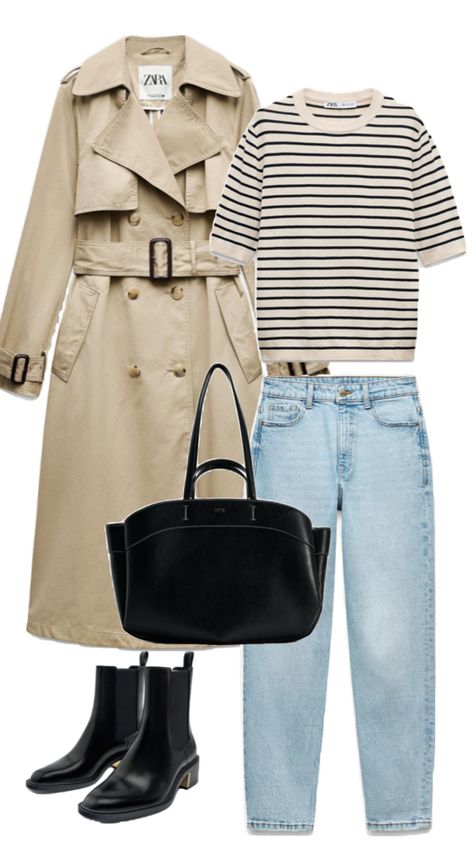 Trench coat Zara Trench Coat Outfit, Capsule Wardrobe Formula, Summer Trench Coat, Zara Trench Coat, Trench Coat Outfit, Zara Outfit, Coat Outfit, Coat Outfits, Outfits Casuales