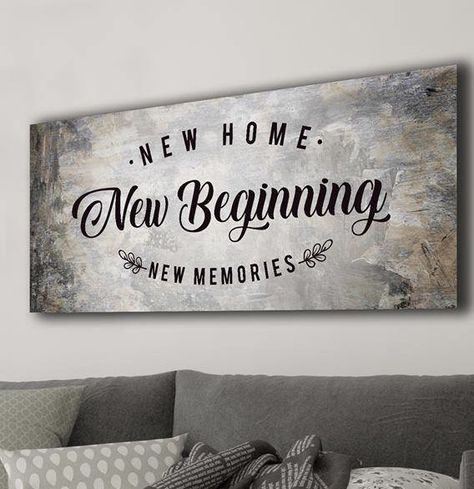 Love this!! New memories! ❤️ Wall Art Decor Bedroom, Living Room Rustic, Hang Wall Art, Coffee Room, Home Decor For Living Room, Rustic Room, Home Decor Quotes, Large Canvas Wall Art, Vintage Kitchen Decor