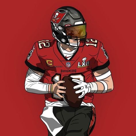 Tampa Bay Buccaneers Football, Football Poses, Football Drawing, Buccaneers Football, Nfl Football Pictures, Nfl Football Art, Tampa Bay Bucs, Nfl Football Players, Arm Accessories