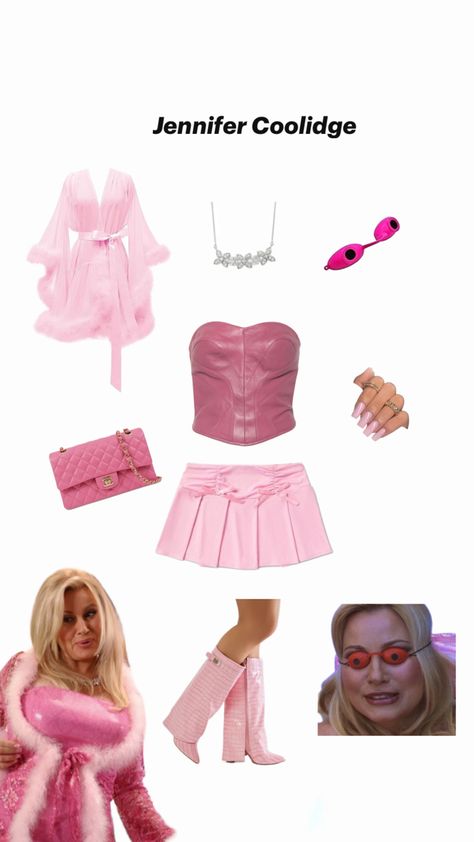 All pink Halloween costume - Jennifer Coolidge from Cinderella story (last minute) Cinderella Story Halloween Costume, Costumes For Blondes, Pink Halloween Costumes, Blonde Halloween Costumes, Last Minute Costume, Easy Halloween Costume, Jennifer Coolidge, Last Minute Halloween, Pink Costume