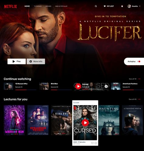 Movie Web Design, Netflix Layout, Movie Website Design, Netflix Home Page, Netflix Redesign, Netflix Theme, Netflix Design, Flexible Tv, Netflix Wallpaper