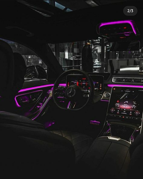 Car Mods Interior, Car Led Lights Interiors, Mercedes Interior, Carros Bmw, Aesthetic Cars, Porsche Car, مرسيدس بنز, Cars Aesthetic, Inside Car