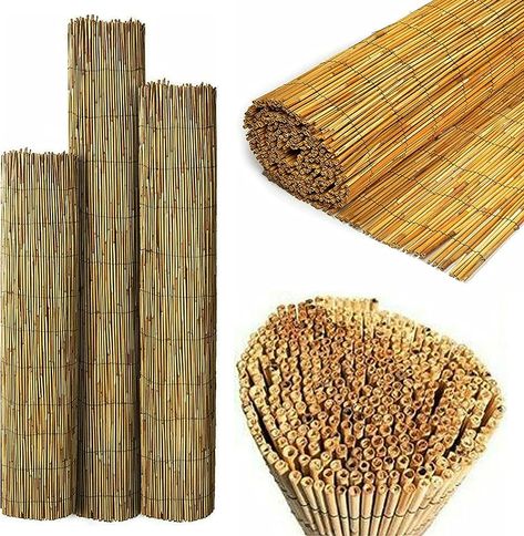 SASONS® Quality Garden Natural Peeled Reed Fence Screen Roll Panel Best for Outdoor Privacy, Fencing Screening Wooden Fence Walls Sun/Wind Protection [ 1 x 4 meter ] : Amazon.co.uk: Garden Reed Fence, Reed Fencing, Bamboo Roller Blinds, Willow Fence, Privacy Fencing, Fence Screen, Flat Decor, Garden Privacy, Bamboo Canes