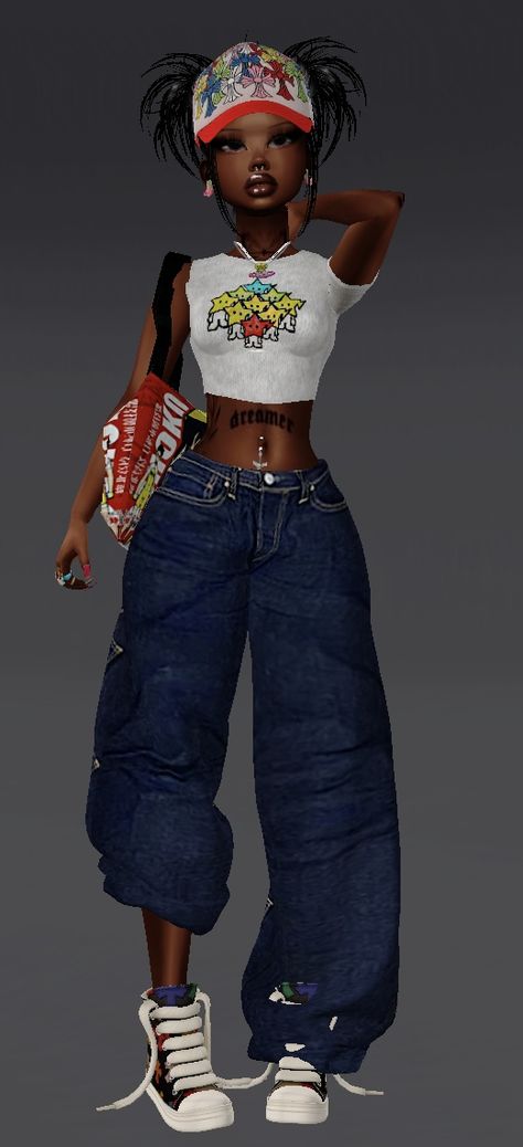 Imvu Outfits Ideas Cute Y2k, Imvu Body Scales Ideas, Y2k Imvu Outfits, Prp Pics, Y2k Imvu, Imvu Outfits Ideas, Everskies Y2k, Imvu Fits, Imvu Girl