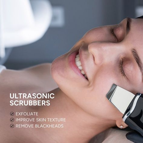 If you are using chemical exfoliants and experience irritation, redness, or peeling afterward– then ultrasonic scrubbers may help you clear the pores without causing any damage to the skin. ⚡️Unlike other exfoliation methods, ultrasonic skin scrubbers utilize high-frequency vibrations, typically in the range of 20,000 to 30,000 Hertz, which provide a gentle cleansing experience. The spatula’s vibrations remove dead skin cells and impurities without harsh scrubbing, promoting a smoother compl... High Frequency, Dead Skin, Skin Cells, Facial, Benefits, Range, Skin, Quick Saves