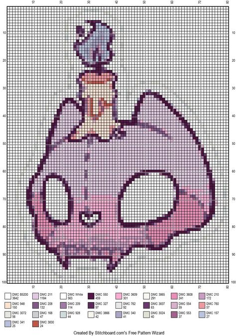 Square Melty Bead Patterns, Luna Moth Pixel Art, Witchy Pixel Art, Pretty Cross Stitch Patterns, How To Pixel Art, Pixel Grid, Grid Patterns, Art Perle, Arte 8 Bits