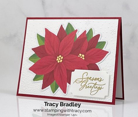 Stampin' Up! A Little Bit Festive - Stamping With Tracy Gold Embossing, Beautiful Christmas Cards, Stampin Up Catalog, Embossing Powder, Love Stamps, Designer Series Paper, Holiday Catalog, Christmas Paper, Paper Pumpkin