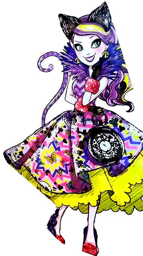 Kitty Cheshire. Way to Wonderland Kitty Cheshire, Arte Monster High, To Wonderland, Moster High, Raven Queen, Monster High Art, Adventures In Wonderland, Ever After High, High Art