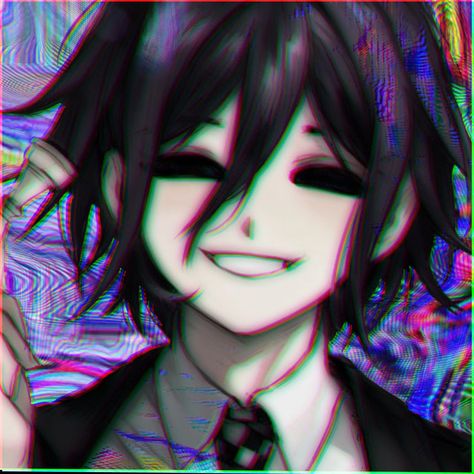 𝘽𝙚𝙖𝙪𝙩𝙞𝙛𝙪𝙡 𝙨𝙢𝙞𝙡𝙚 Anime Crazy Smile, Dark Smile, Smile Drawing, Evil Smile, Happy Eyes, Kokichi Ouma, Anime Smile, Danganronpa Memes, Anime Profile