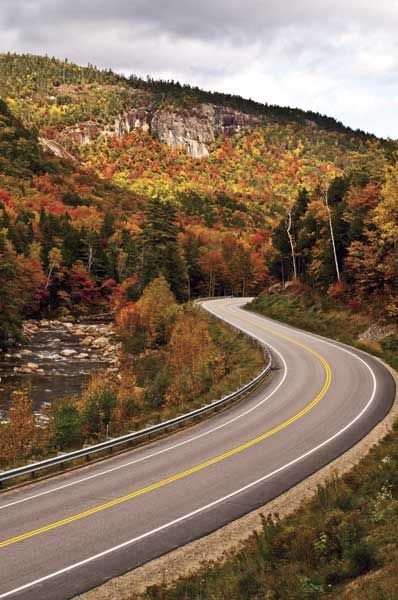 Kancamagus Highway, Motorcycle Rides, Leaf Peeping, New England Fall, Scenic Byway, Winding Road, White Mountains, Scenic Routes, Live Free